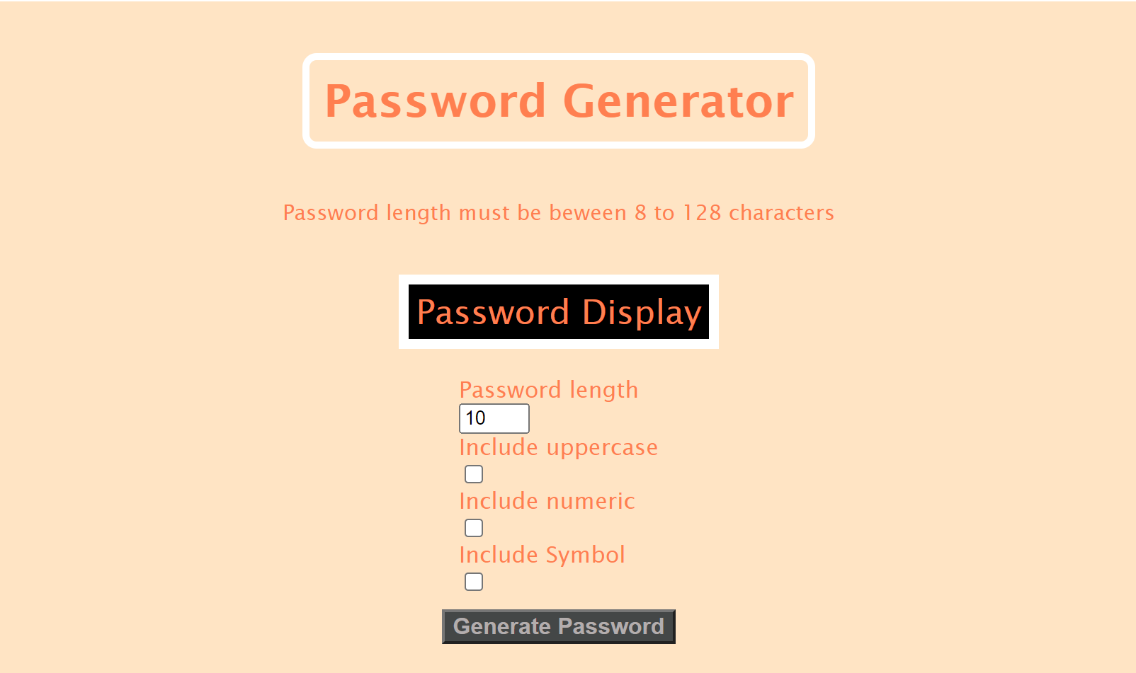 A password generator